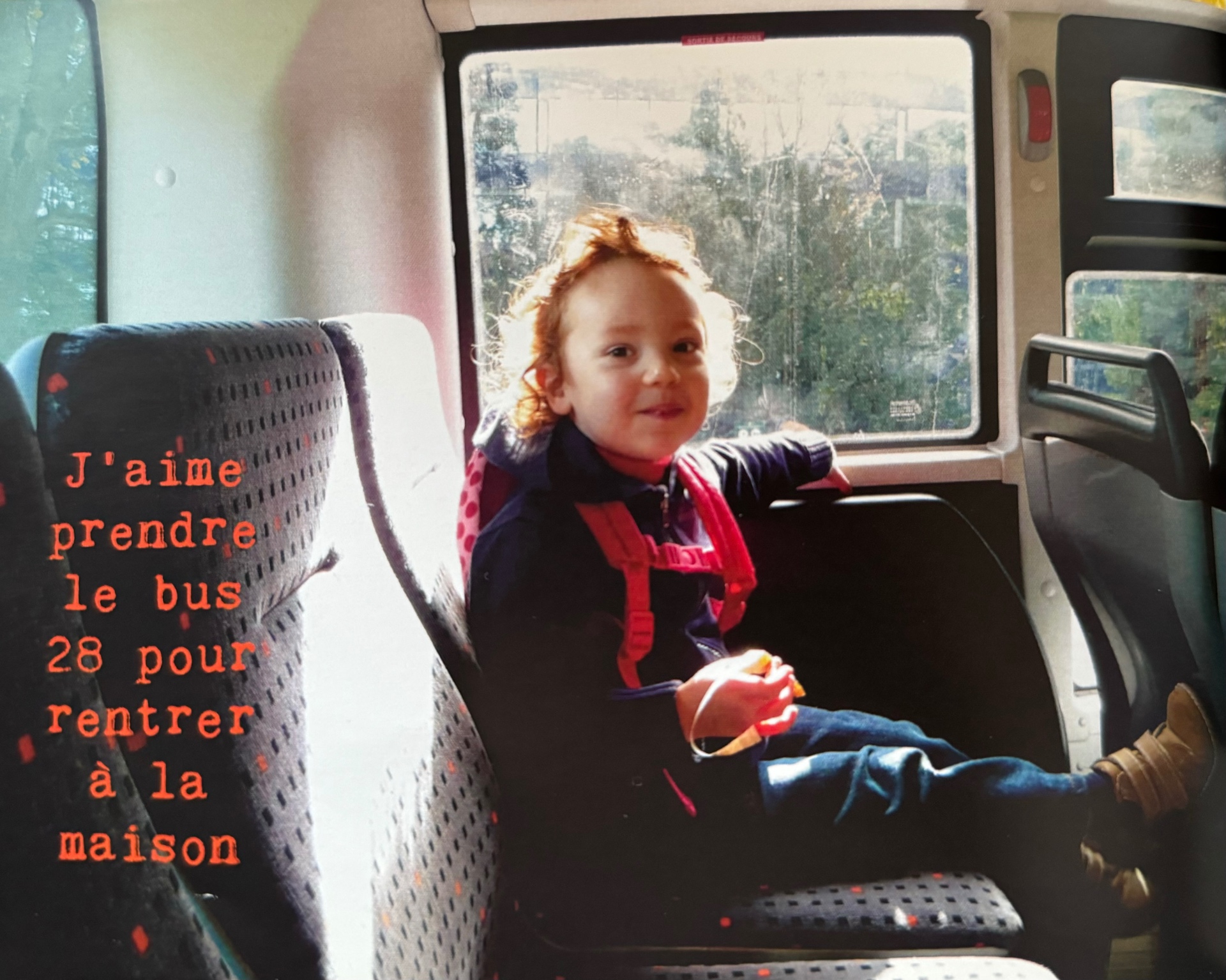 Dans un MAN de Globe sur la ligne 28, étant enfant