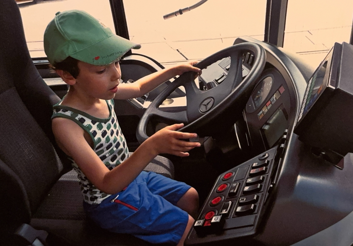 Au poste de conduite d’un Citaro Facelift, étant enfant